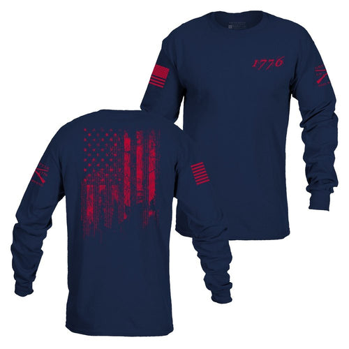 1776 Flag Long Sleeve - Navy
