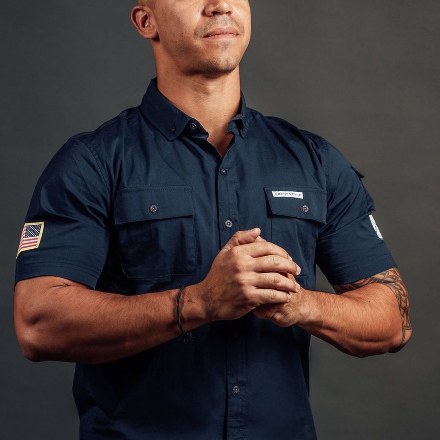 Men's Garage Button Down - Navy