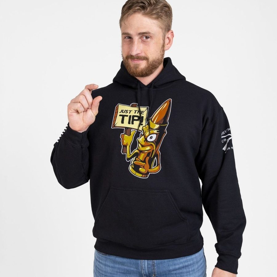 Just The Tip Hoodie - Black