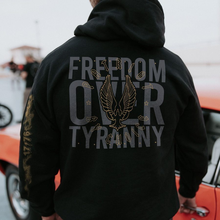 Freedom Over Tyranny Hoodie - Black