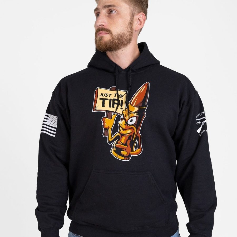 Just The Tip Hoodie - Black