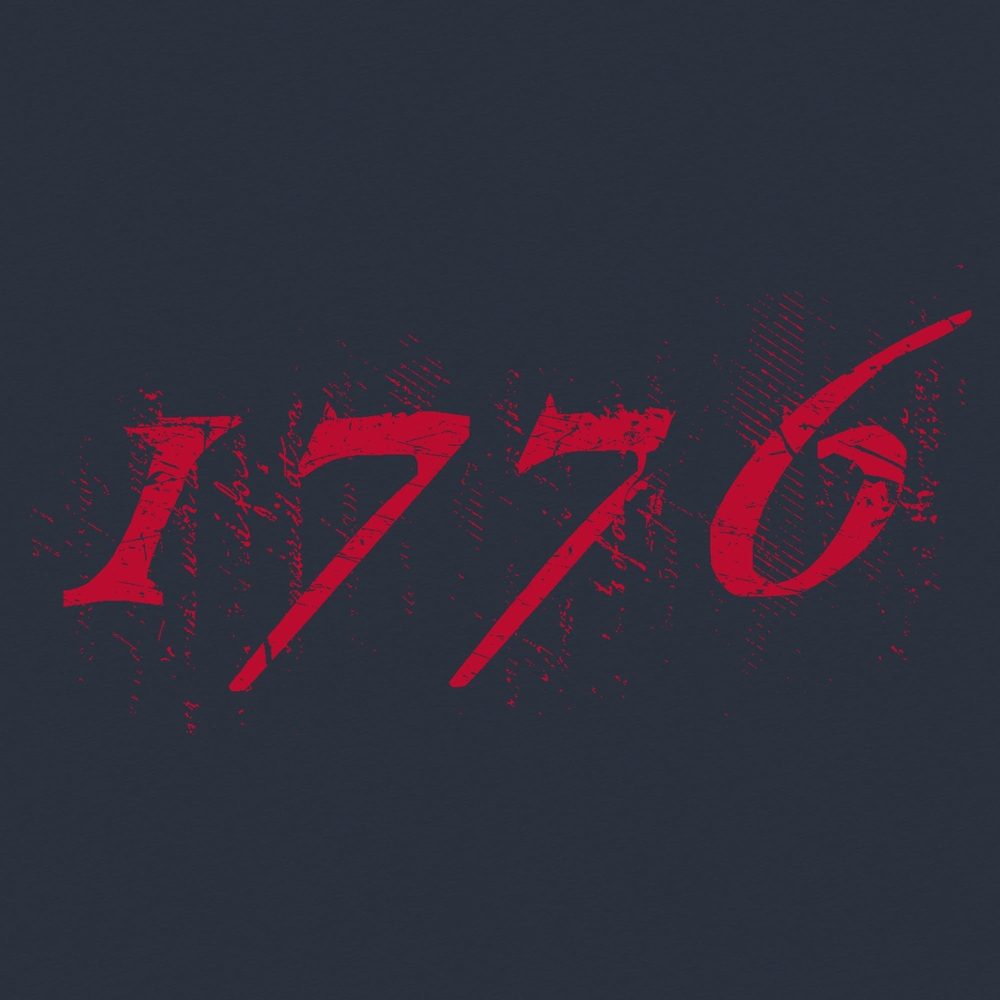 1776 Flag T-Shirt - Midnight Navy