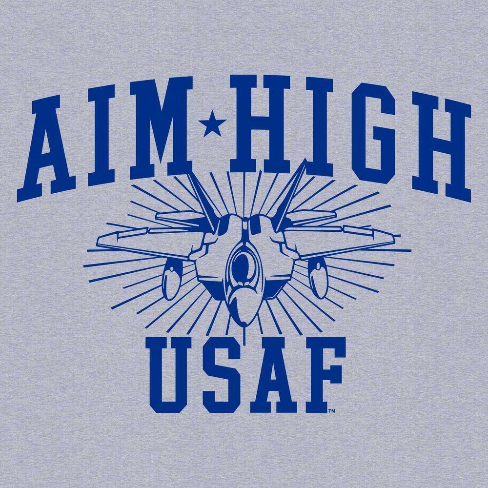 USAF - Aim High U.S.A.F. T-Shirt - Athletic Heather
