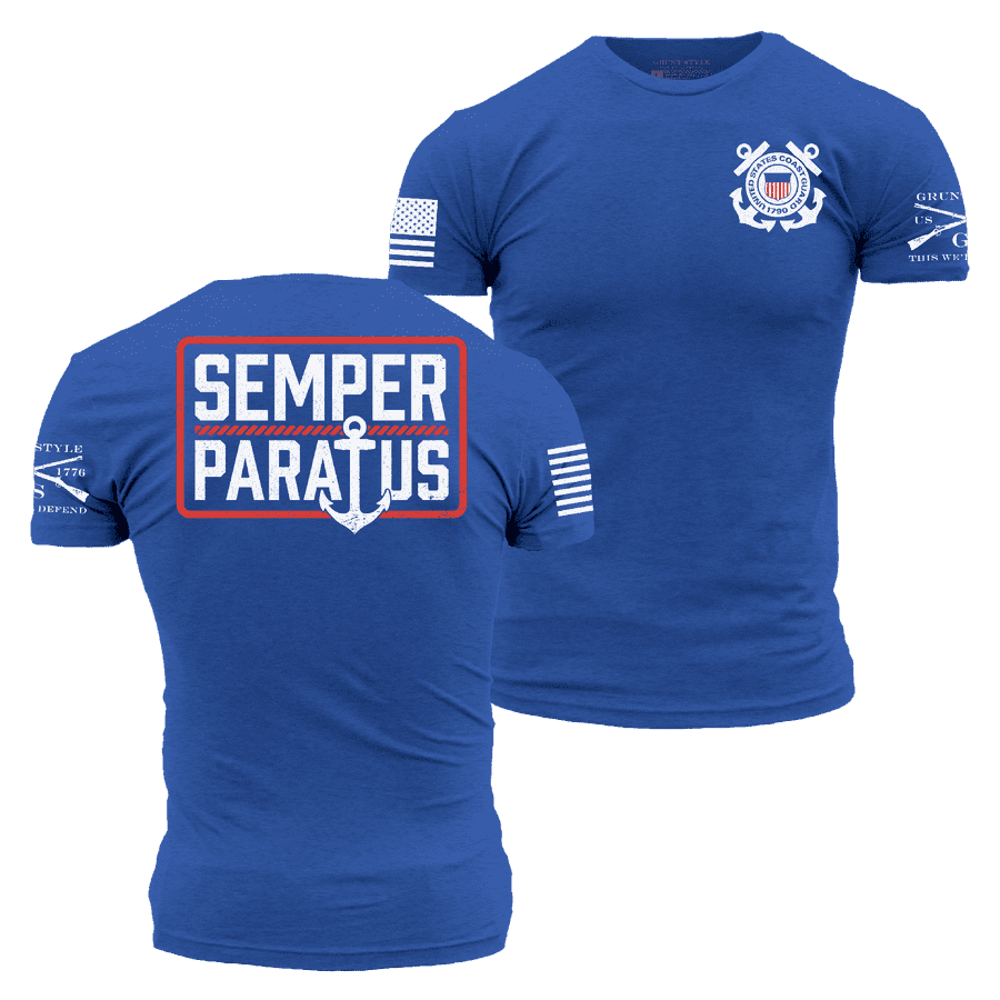 USCG - Semper Paratus T-Shirt - Royal