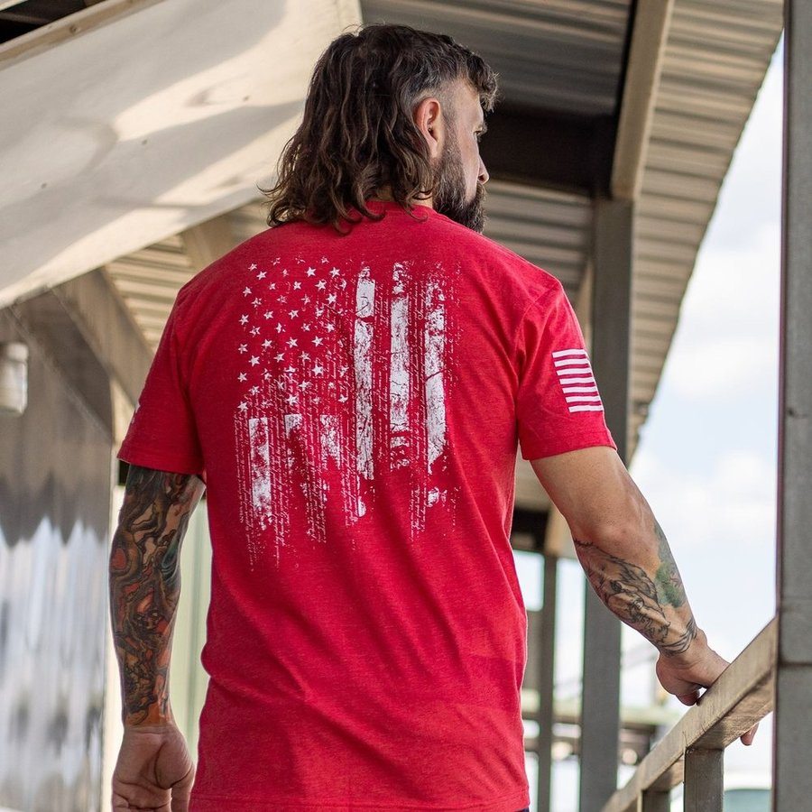 1776 Flag T-Shirt - Red